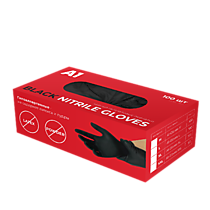 A1 NITRIL GLOVES  Нитриловые перчатки, черные, размер XL, упаковка 20шт
