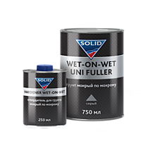 535.7525.1 SOLID PROF WET-ON-WET GREY UNI FULLER (750+250мл.) - грунт мокрый по мокрому, серый