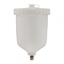 PCG-600P-2 Бачок верхний, 600 мл  (пластмассовый),резьба "папа", для краскопультов WS-400, LS-40