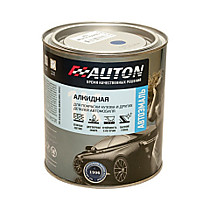 Черная матовая - Автоэмаль алкидная AUTON, уп. 0.8л