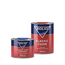                    АКЦИЯ                         325.1500 SOLID CLASSIC CLEAR  (1000+500 мл) - 2K лак (в комп. с отвердит - 1400 р
