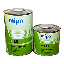 Лак акриловый 2К HS Klarlack MIPA, C85+MS25,  уп.1+0.5л